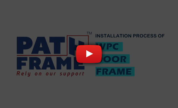 Pathframe - Installation process of WPC door frame